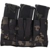 WSP Trojitá zásobníková MOLLE sumka s chlopní pro M4 - Multicam Black, Wosport 04