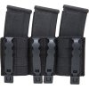 WSP Trojitá otevřená zásobníková MOLLE sumka pro 3x M4 - černá, Wosport 04