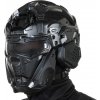 Taktická celoobličejová helma Helmet II - černá, Wosport