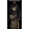 Wosport Ledvinkový malý MOLLE adaptér - Ranger Green, 4 řady, Wosport 05