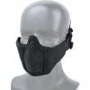 Wosport MINI ochranná maska na obličej s mřížkou dětská / dámská - černá, Wosport 01