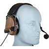 Tac Taktická sluchátka / headset CtC III - Coyote Brown, Tac-Sky, WYS0065 03