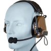 Taktická sluchátka / headset CtC III - Coyote Brown, Tac-Sky, WYS0065 01