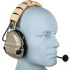 Tac Taktická sluchátka / headset WYS0142A silikon - FDE, Tac-Sky 03