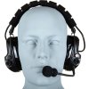 Tac Taktická sluchátka / headset WYS0142A silikon - černé, Tac-Sky 01
