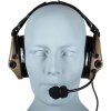 Tac Taktická sluchátka / headset PRO WYS0149 - FDE, Tac-Sky 02