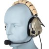Tac Taktická sluchátka / headset WYH301 - FDE, Tac-Sky 01
