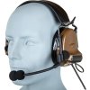 Tac Taktická sluchátka / headset WYS0014 CtC II - Coyote Brown, Tac-Sky 01