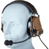 Tac Taktická sluchátka / headset WYS0053 CtC III - Coyote Brown, Tac-Sky 01