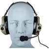Tac Taktická sluchátka / headset WYS0142B - FDE, Tac-Sky 02