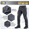 Taktické kalhoty Aggressor Flex Gen. II - Dark Grey, M-Tac 13
