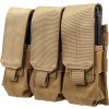 SPE Trojitá uzavíratelná MOLLE sumka pro zásobníky M4 - písková TAN, Specna Arms 01