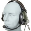 WSP Taktický headset C5 HD-14-A - olivový OD, Wosport 01