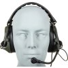 WSP Taktický headset C5 HD-14-A - olivový OD, Wosport 02