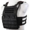 EME Vesta s imitací plátů a trojitou sumkou M4 Jumper Plate Carrier - černá, Emerson Gear 06