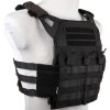 EME Vesta s imitací plátů a trojitou sumkou M4 Jumper Plate Carrier - černá, Emerson Gear 03