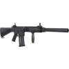AIK Airsoftová puška SR25-P-N s pevnou pažbou - černá, ABS, A&K 04