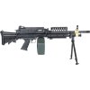 Airsoftový kulomet MK46 - černý, celokov, Cybergun / A&K 04