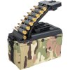 Krabicový zásobník pro M249 s imitací nábojů - Multicam, 2000bb, elektrický, A&K 01