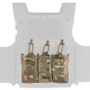WSP Přední MOLLE panel pro zásobníky 3x M4 - MC, MG-87R-CP, Wosport 04