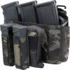 EME Přední panel na suchý zip pro 3x zásobník M4 - Multicam Black, Emerson Gear 01