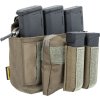 EME Přední panel na suchý zip pro 3x zásobník M4 - Ranger Green, Emerson Gear 02