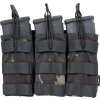 SPE Trojitá otevřená zásobníková sumka pro M4/M16 na MOLLE - Multicam Black, Specna Arms 02