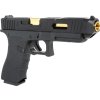 EIC Airsoftová pistole EC-1203 - černá, zlatá vnější hlaveň, kovový závěr, GBB, E&C 04
