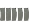 SPE Set Mid-Cap zásobníků pro M4 - olivový, polymer, tlačný, 120bb, 5ks, Specna Arms 01