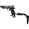 CTM TAC CNC snížený adaptér RIS pažby Hi-Capa - Electroplated Rainbow, CTM TAC 10