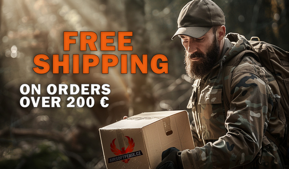 free shippig for orders over 200 EURO