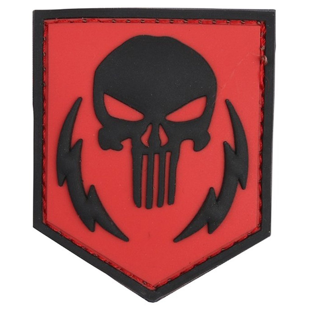 Punisher thunder strokes Velcro patch (3D plastic) - red (101 INC)