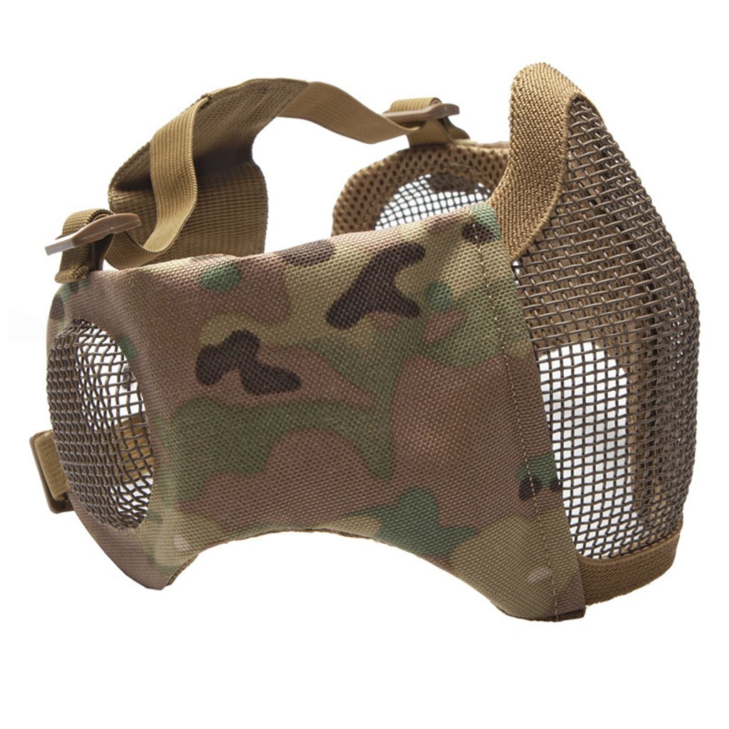 Mesh Mask (low half, with ear protection) (multicam) - Strike Systems