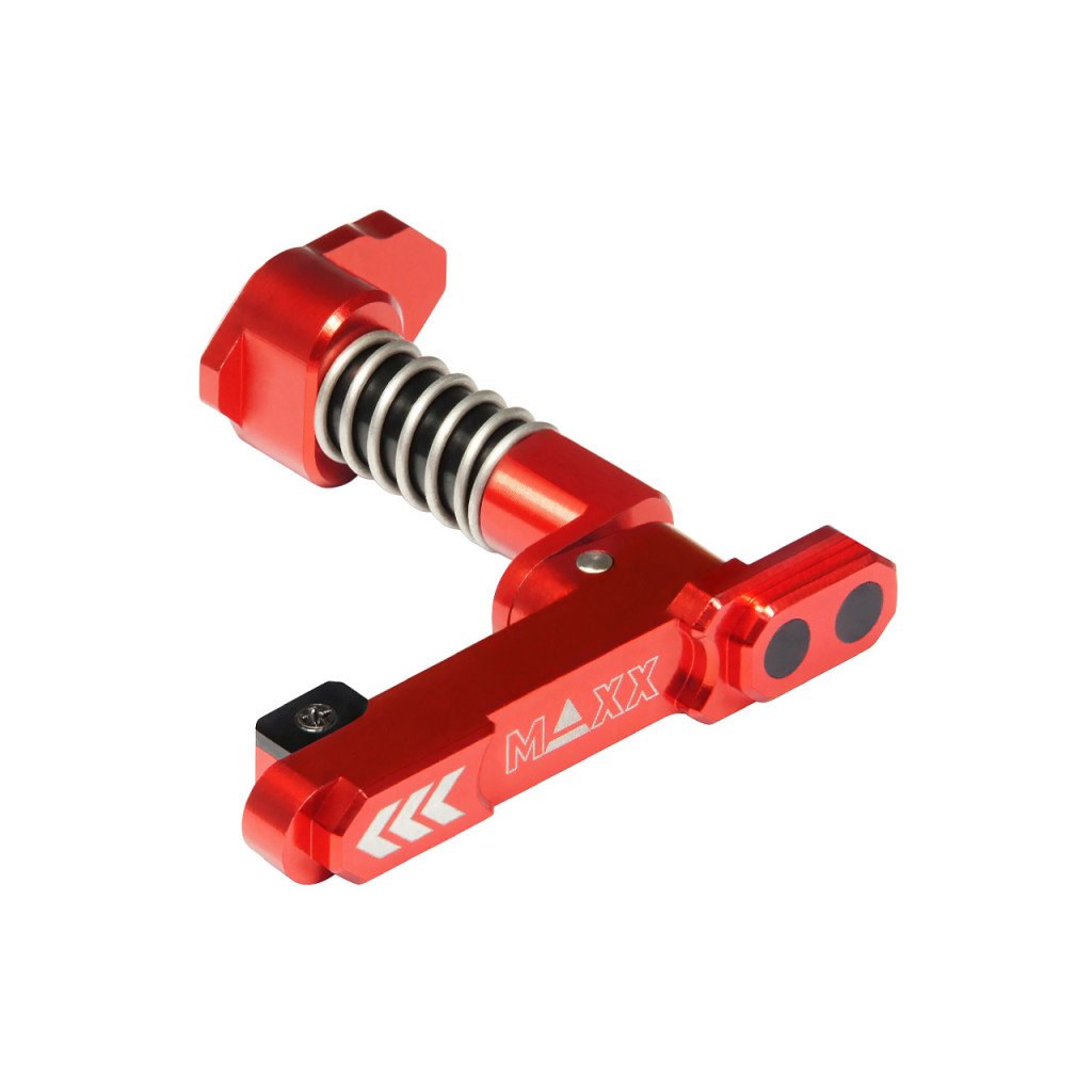 maxx model cnc aluminum advanced magazine release style b red