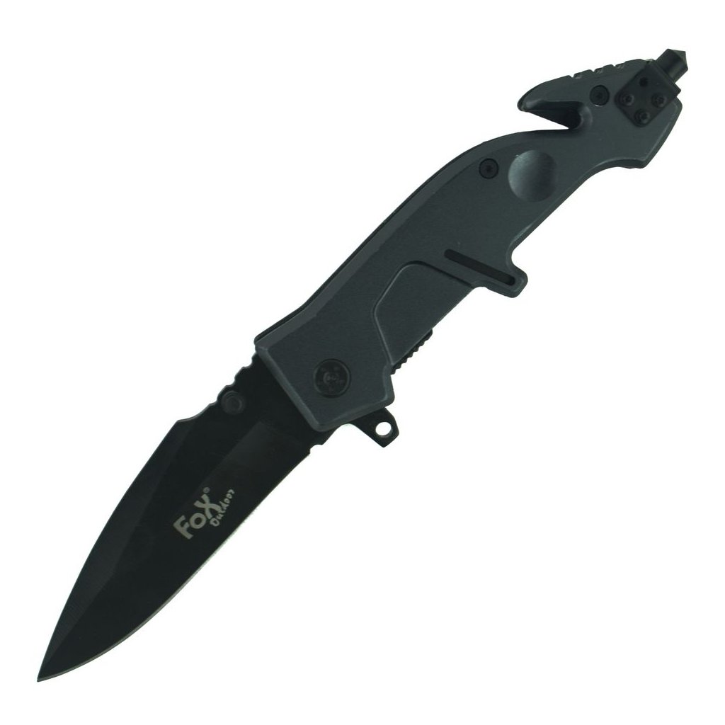 Jack knife, big, steel with tape cutter: 24 cm, blade: 10 cm