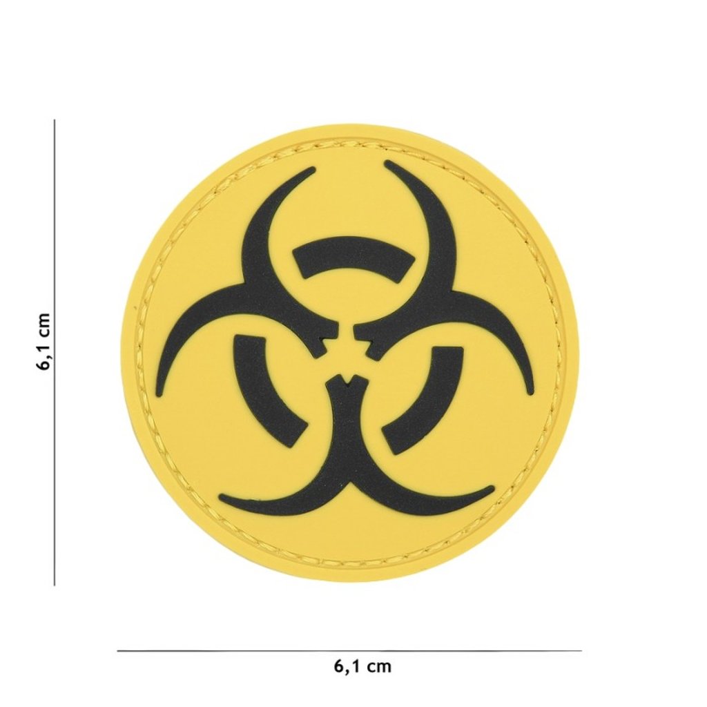 Nášivka na suchý zip Resident Evil (plast 3D) - yellow/black (101 INC)