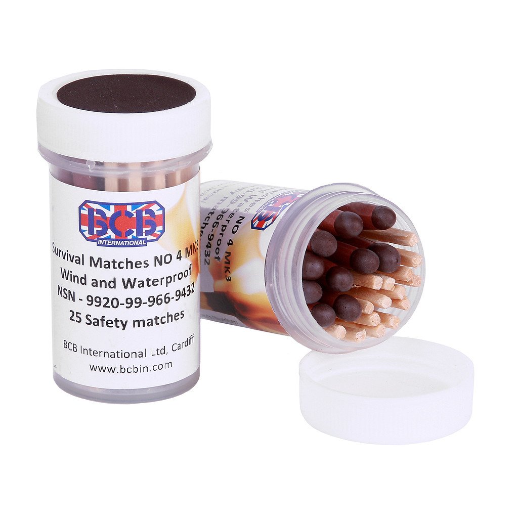 BCB Survival Matches, Windproof and Waterproof (25 matches) - BCB