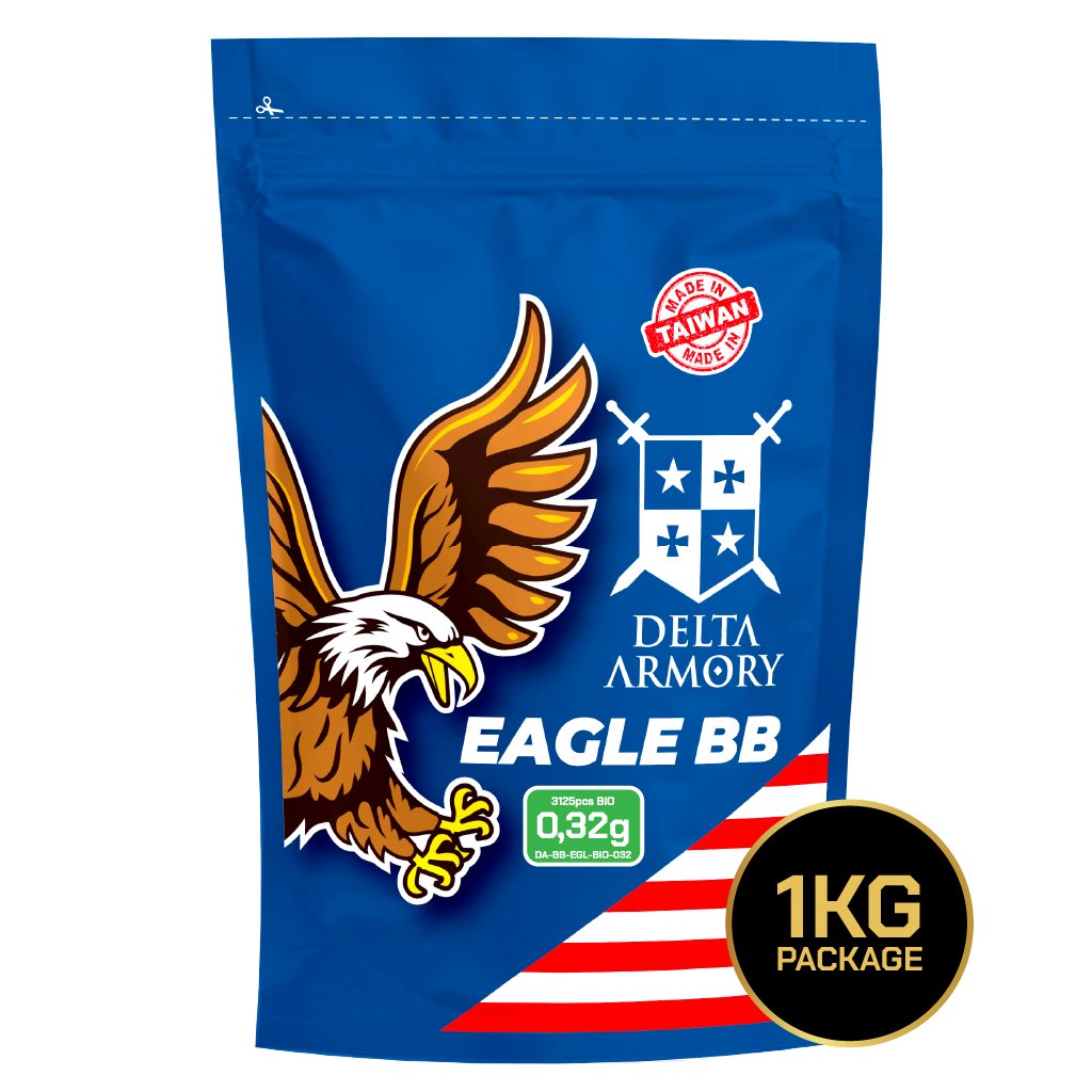 Airsoft BB BIO Delta Armory EAGLE 0.32 g 3125 pcs – White