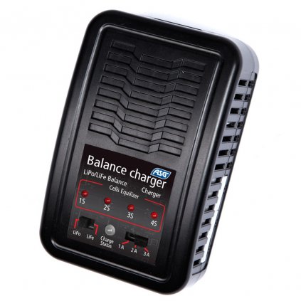 Battery charger (with balancer) for Li-Pol, Li-Fe (7.4V - 14.8V) - ASG