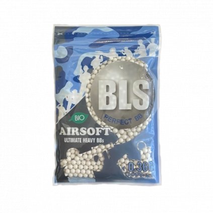 Airsoft kuličky BB BLS BIO Precision 0.36g/1000 (bílé)