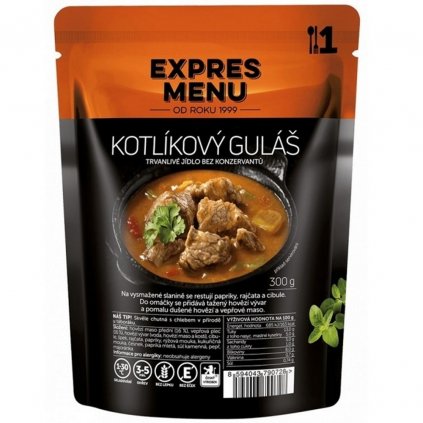 Kotlíkový guláš (1 porce 300g) - Expres menu