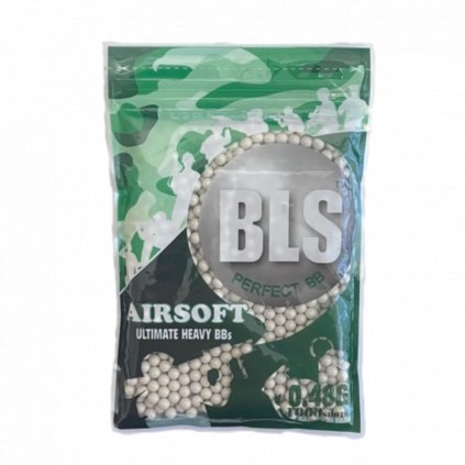 Airsoft kuličky BB BLS BIO Precision 0.48g/1000 (bílé)