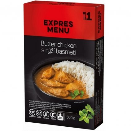 KM Butter chicken s basmati rýží (1 porce s přílohou 500g) - Expres menu