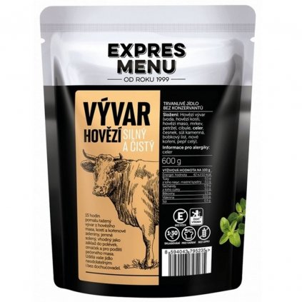 Beef broth (2 servings, 600 g) - Express menu