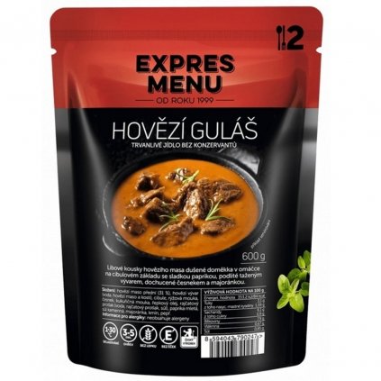 Hovězí guláš (2 porce 600g) - Expres menu