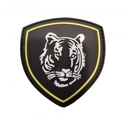 Nášivka na suchý zip Russian Tiger (plast 3D) - black (101 INC)