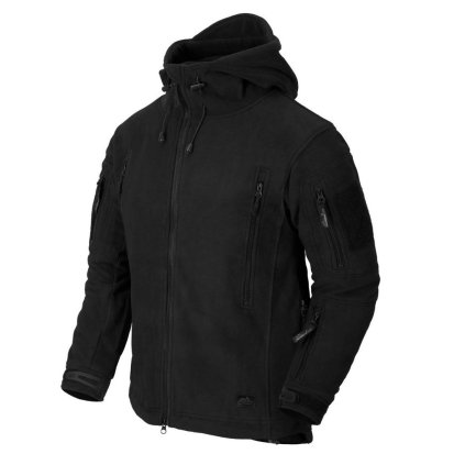 Bunda Patriot (fleece s kapucou, silná) Černá  - HELIKON