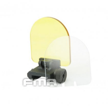 Ochranné sklíčko před kolimátor (čiré, žluté sklo) - FMA