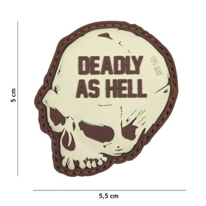 deadly as hell 3d pvc patch coyotesand