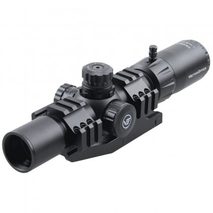 Vector Mustang GENII 1-4x30 optics (backlit chevron red, green, blue) - Vector Optics